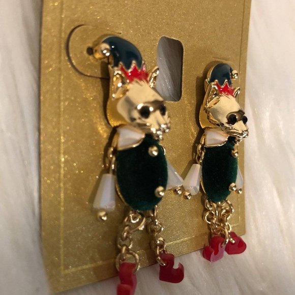INC Elf Cat Drop Earrings - Picture 5 of 6